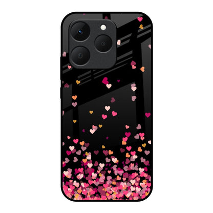 Heart Rain Fall Realme 15T 5G Glass Back Cover Online