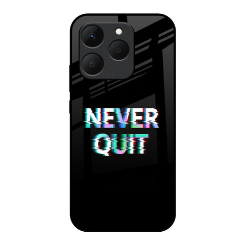 Never Quit Realme 15T 5G Glass Back Cover Online