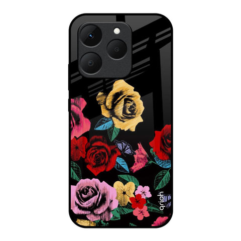 Floral Decorative Realme 15T 5G Glass Back Cover Online