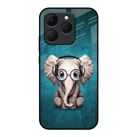 Adorable Baby Elephant Realme 15T 5G Glass Back Cover Online