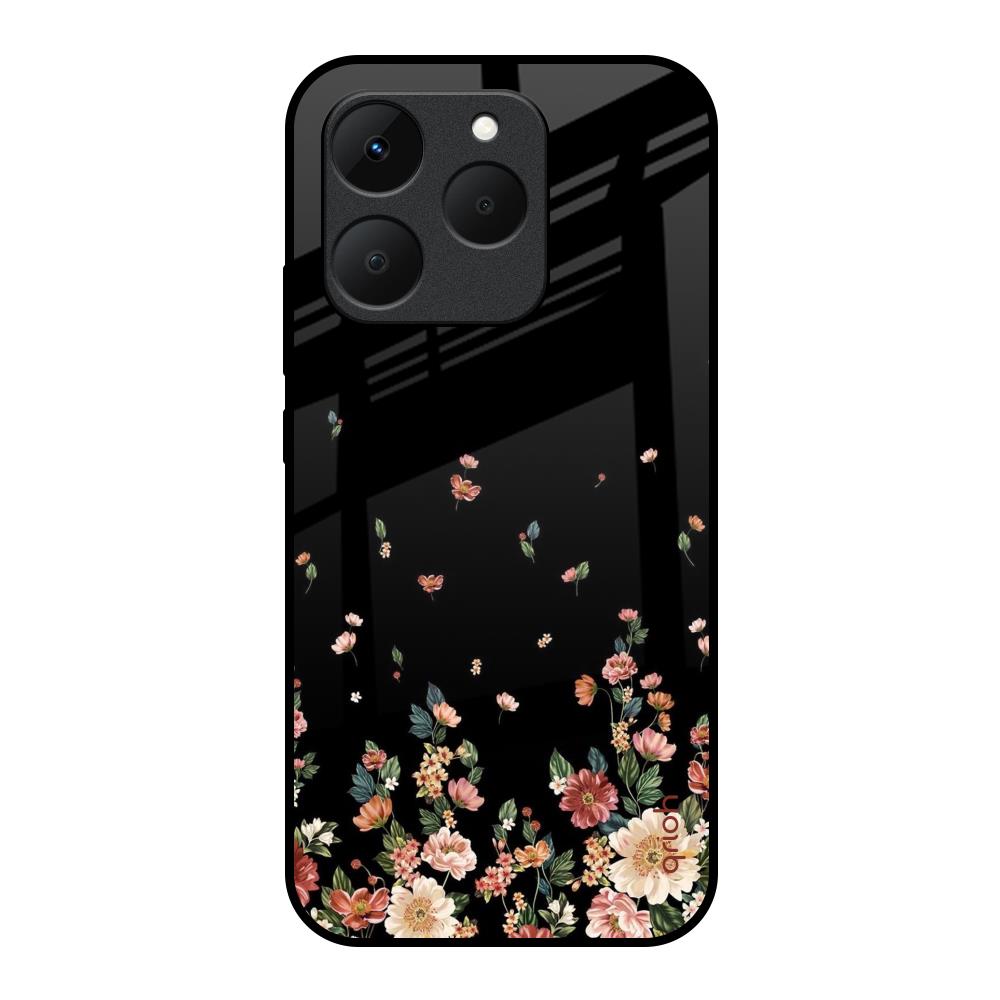 Floating Floral Print Realme 15T 5G Glass Back Cover Online