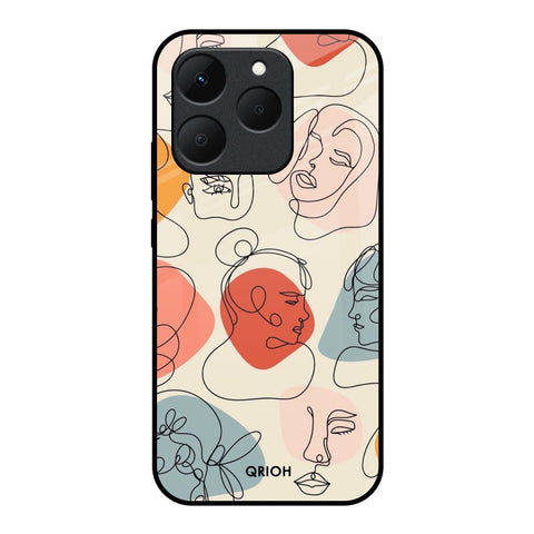 Abstract Faces Realme 15T 5G Glass Back Cover Online