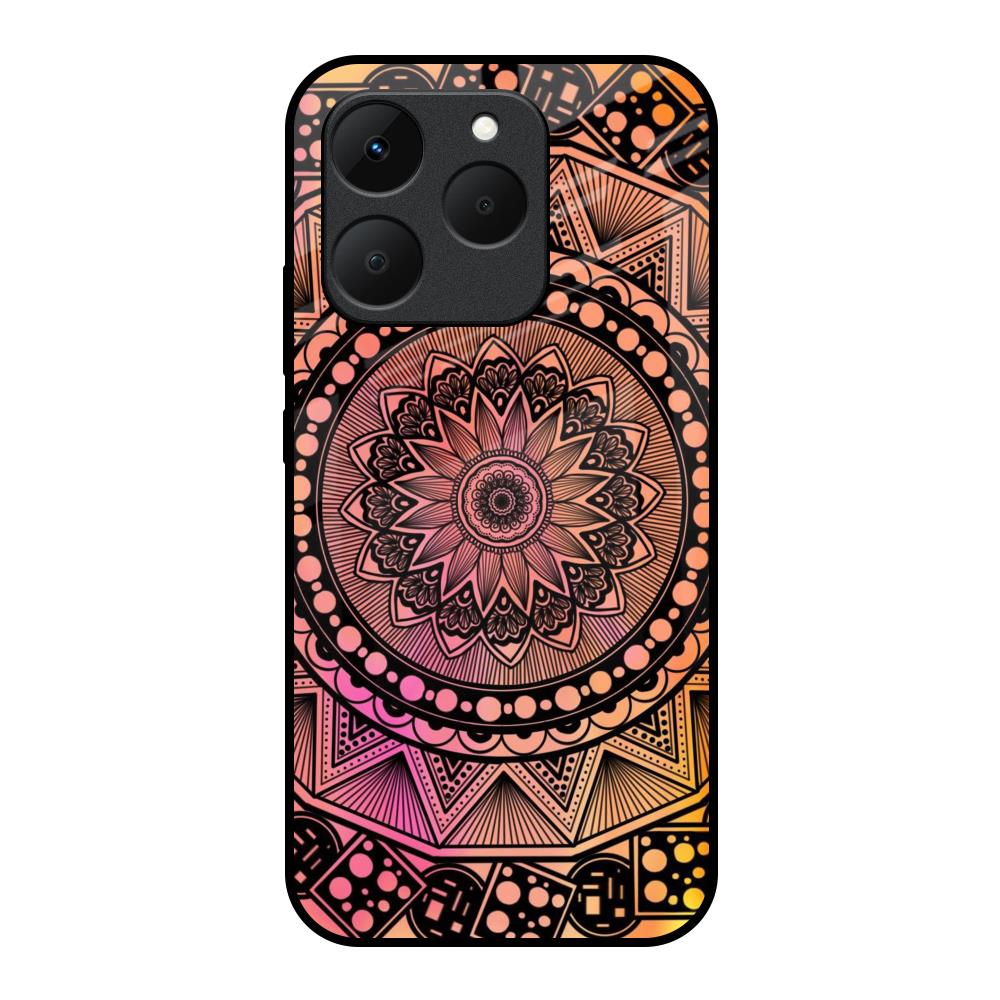 Floral Mandala Realme 15T 5G Glass Back Cover Online
