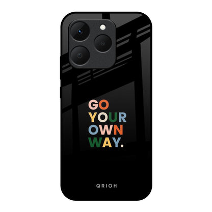 Go Your Own Way Realme 15T 5G Glass Back Cover Online