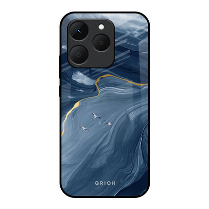 Deep Ocean Marble Realme 15T 5G Glass Back Cover Online