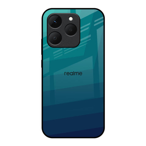 Green Triangle Pattern Realme 15T 5G Glass Back Cover Online