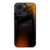 Orange Black Fusion Realme 15T 5G Glass Back Cover Online