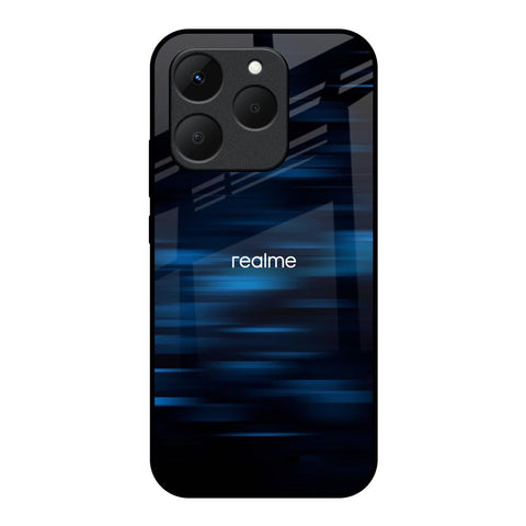 Blue Rough Abstract Realme 15T 5G Glass Back Cover Online