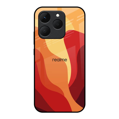 Magma Color Pattern Realme 15T 5G Glass Back Cover Online