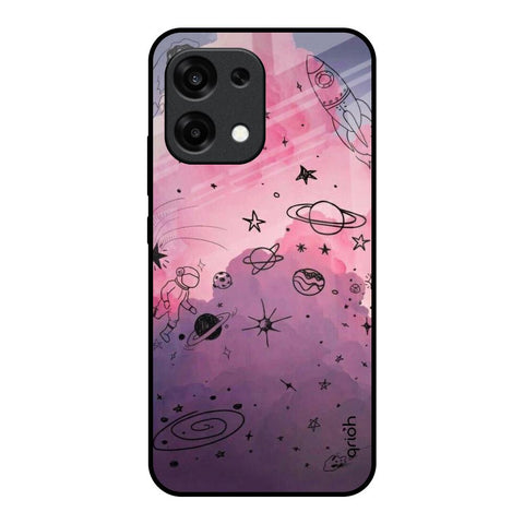 Space Doodles Oppo F31 5G Glass Back Cover Online