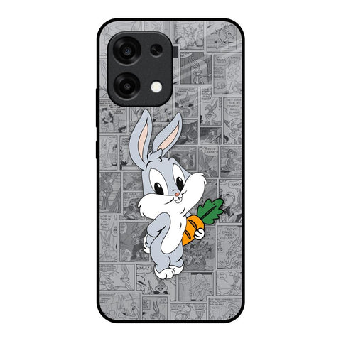 Cute Baby Bunny Oppo F31 5G Glass Back Cover Online