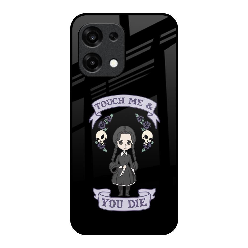 Touch Me & You Die Oppo F31 5G Glass Back Cover Online