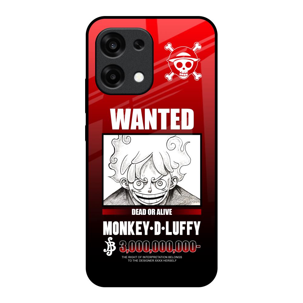Luffy Wanted Oppo F31 5G Glass Back Cover Online