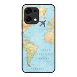 Travel Map Oppo F31 5G Glass Back Cover Online