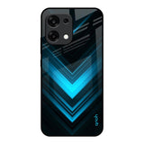 Vertical Blue Arrow Oppo F31 5G Glass Back Cover Online