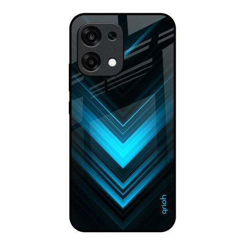Vertical Blue Arrow Oppo F31 5G Glass Back Cover Online
