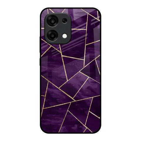 Geometric Purple Oppo F31 5G Glass Back Cover Online
