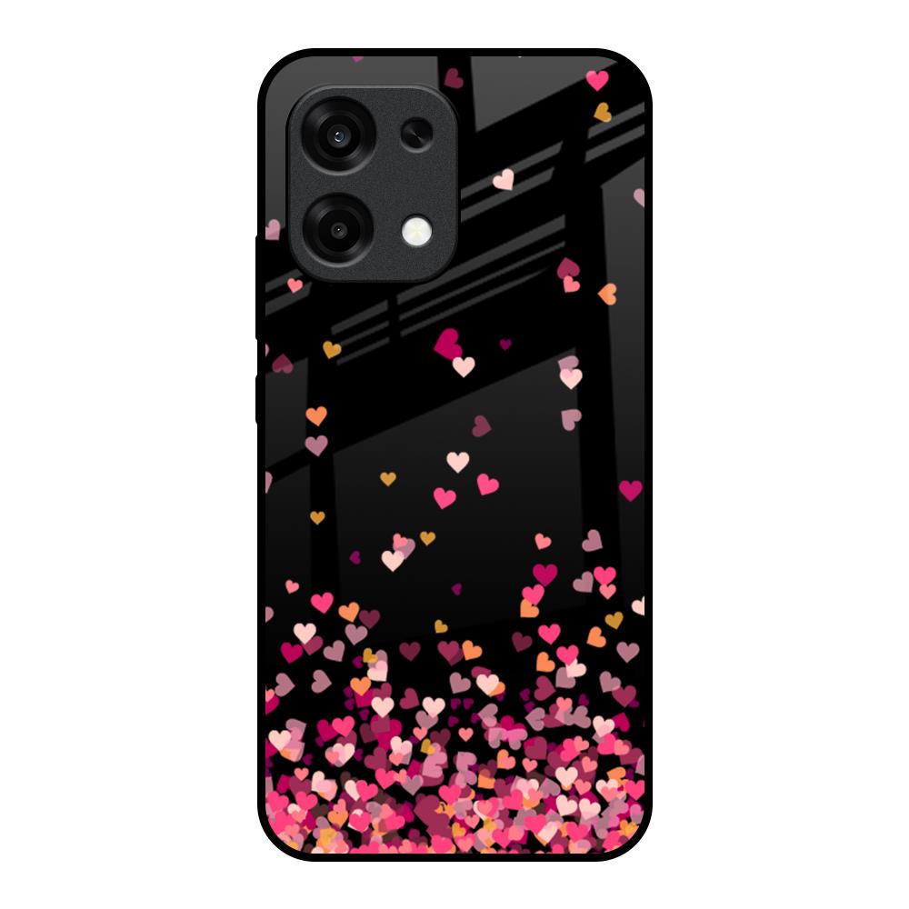 Heart Rain Fall Oppo F31 5G Glass Back Cover Online