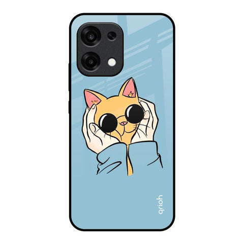 Adorable Cute Kitty Oppo F31 5G Glass Back Cover Online