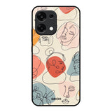 Abstract Faces Oppo F31 5G Glass Back Cover Online