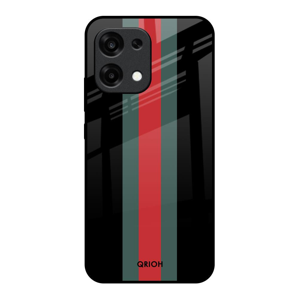 Vertical Stripes Oppo F31 5G Glass Back Cover Online