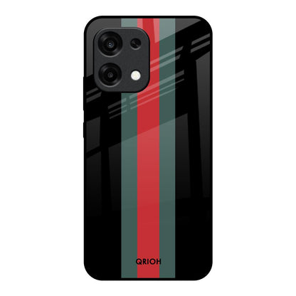 Vertical Stripes Oppo F31 5G Glass Back Cover Online