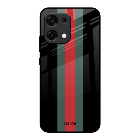 Vertical Stripes Oppo F31 5G Glass Back Cover Online