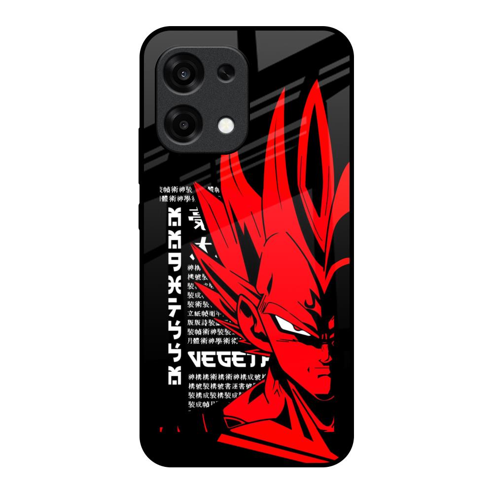 Red Vegeta Oppo F31 5G Glass Back Cover Online