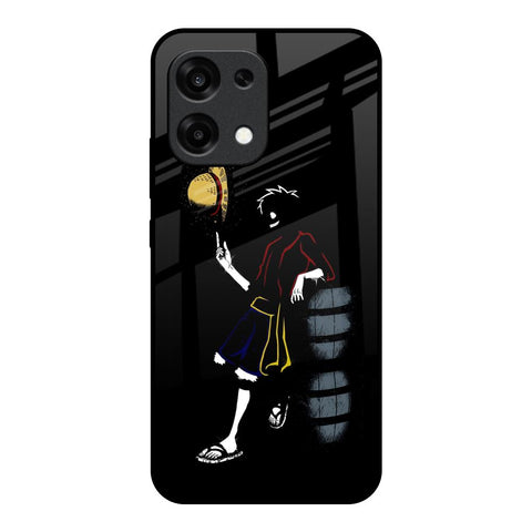 Luffy Line Art Oppo F31 5G Glass Back Cover Online