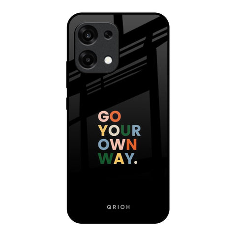 Go Your Own Way Oppo F31 5G Glass Back Cover Online
