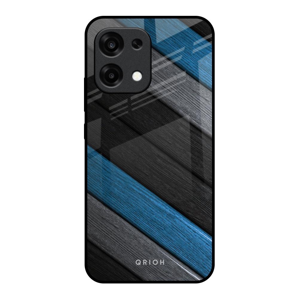 Multicolor Wooden Effect Oppo F31 5G Glass Back Cover Online