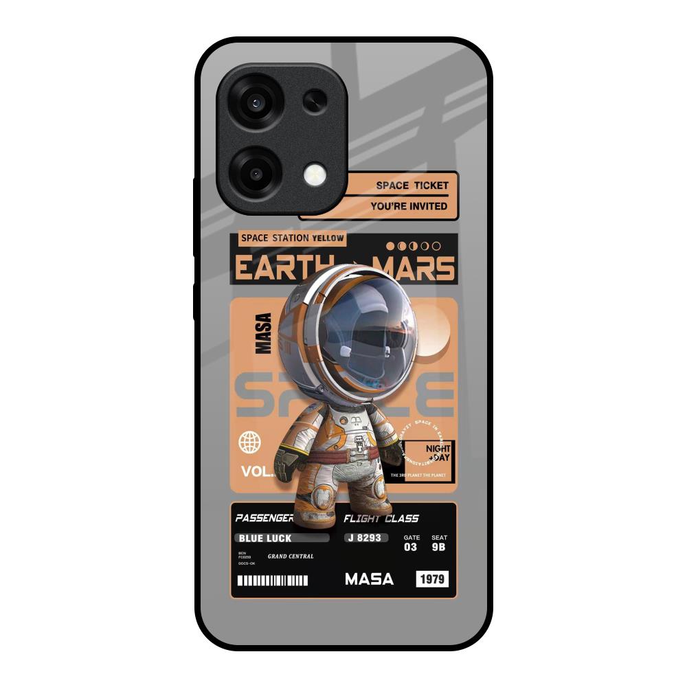 Space Ticket Oppo F31 5G Glass Back Cover Online