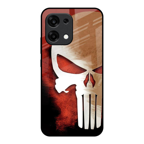 Red Skull Oppo F31 5G Glass Back Cover Online