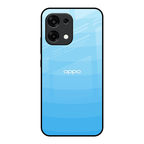 Wavy Blue Pattern Oppo F31 5G Glass Back Cover Online