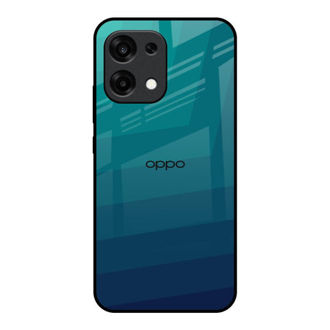 Green Triangle Pattern Oppo F31 5G Glass Back Cover Online