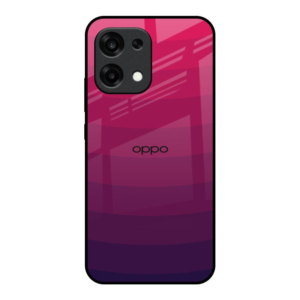 Wavy Pink Pattern Oppo F31 5G Glass Back Cover Online