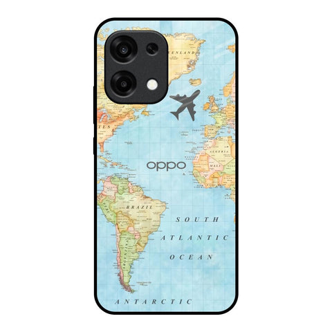 Fly Around The World Oppo F31 5G Glass Back Cover Online