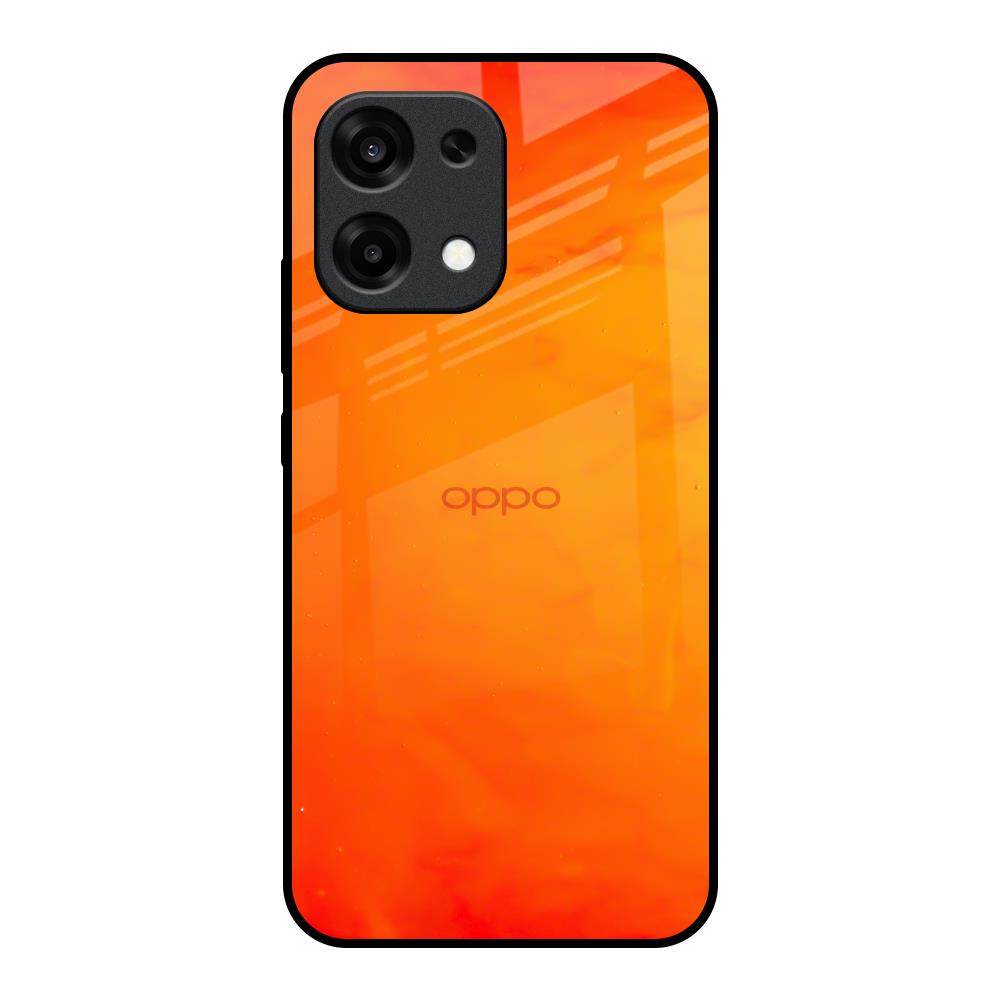 Tangy Orange Oppo F31 5G Glass Back Cover Online