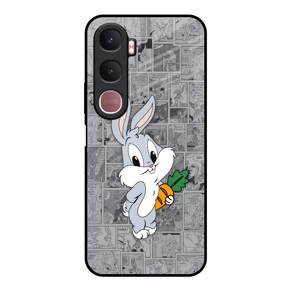 Cute Baby Bunny Vivo Y31 5G Glass Back Cover Online