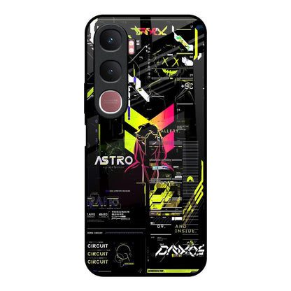 Astro Glitch Vivo Y31 5G Glass Back Cover Online