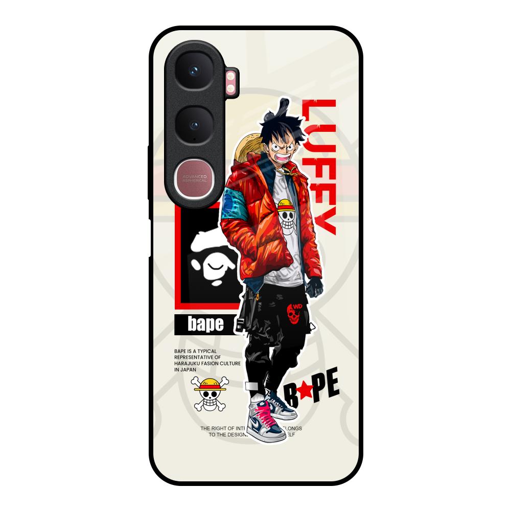 Bape Luffy Vivo Y31 5G Glass Back Cover Online