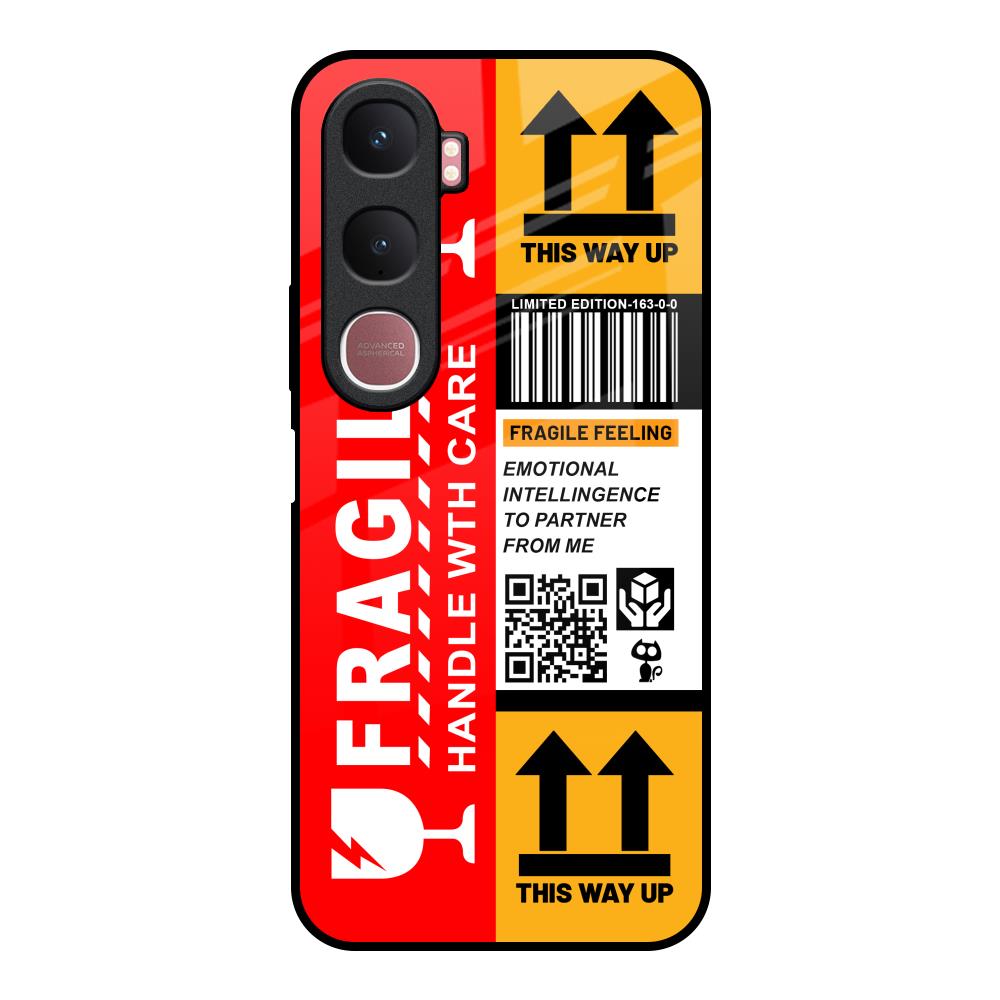 Handle With Care Vivo Y31 5G Glass Back Cover Online