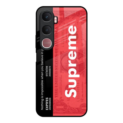 Supreme Ticket Vivo Y31 5G Glass Back Cover Online