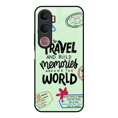 Travel Stamps Vivo Y31 5G Glass Back Cover Online