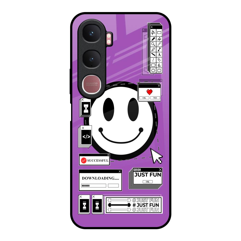 Code with Smile Vivo Y31 5G Glass Back Cover Online
