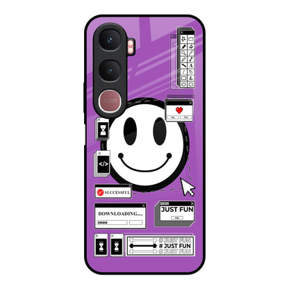 Code with Smile Vivo Y31 5G Glass Back Cover Online