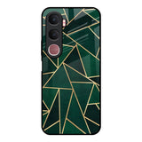 Abstract Green Vivo Y31 5G Glass Back Cover Online