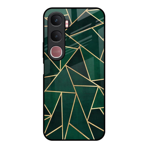 Abstract Green Vivo Y31 5G Glass Back Cover Online