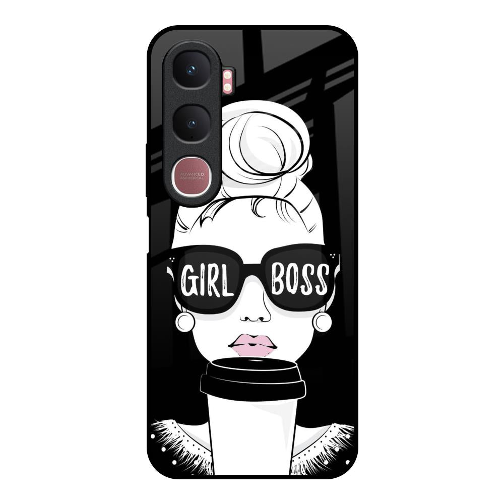 Girl Boss Vivo Y31 5G Glass Back Cover Online