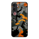 Camouflage Orange Vivo Y31 5G Glass Back Cover Online